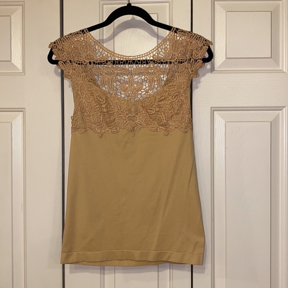 Anabel Connection Nude Stretchy Lace Detail Back - Picture 2 of 4